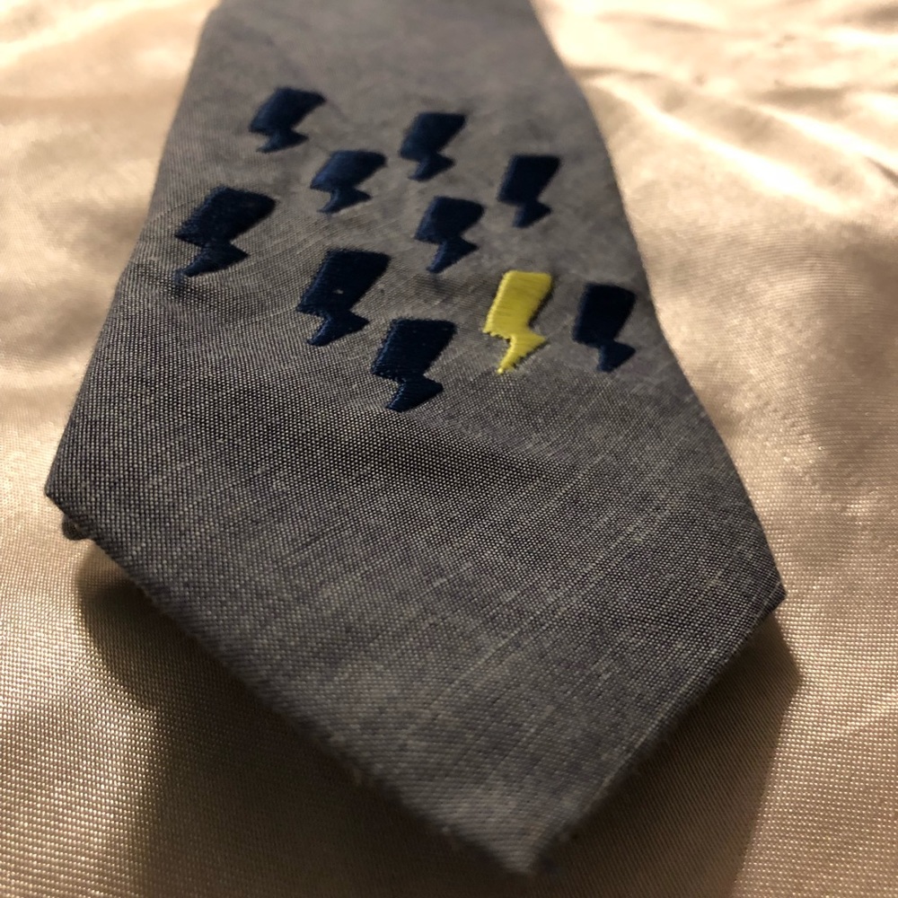 Kids/ child’s boys lightning bolt jean tie